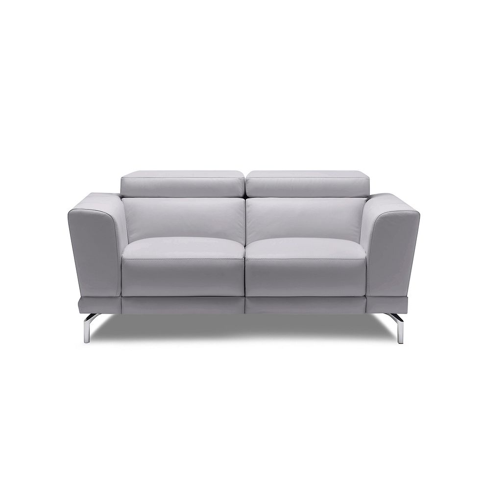 Sienna 2 Seater Sofa in Grey Leather 3