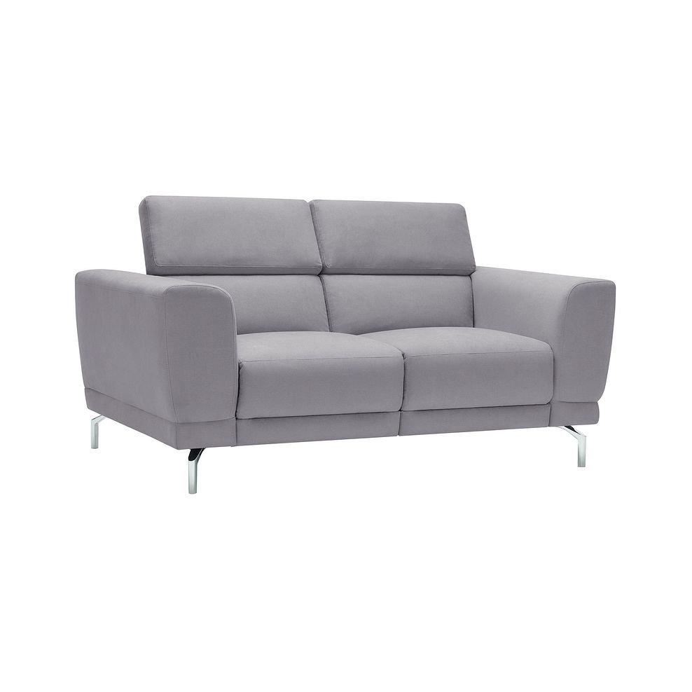 Sienna 2 Seater Sofa in Silver fabric Thumbnail 2