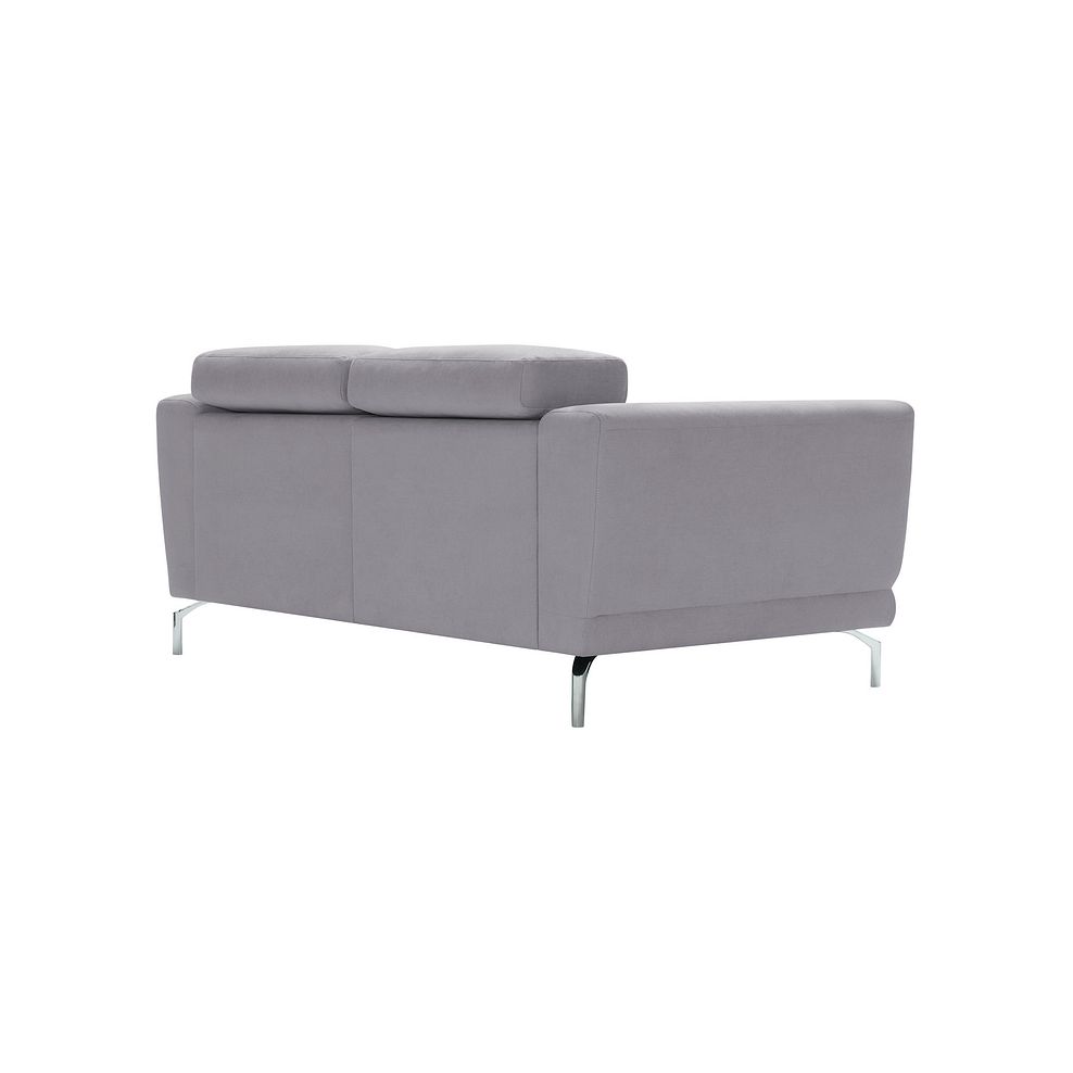 Sienna 2 Seater Sofa in Silver fabric 5