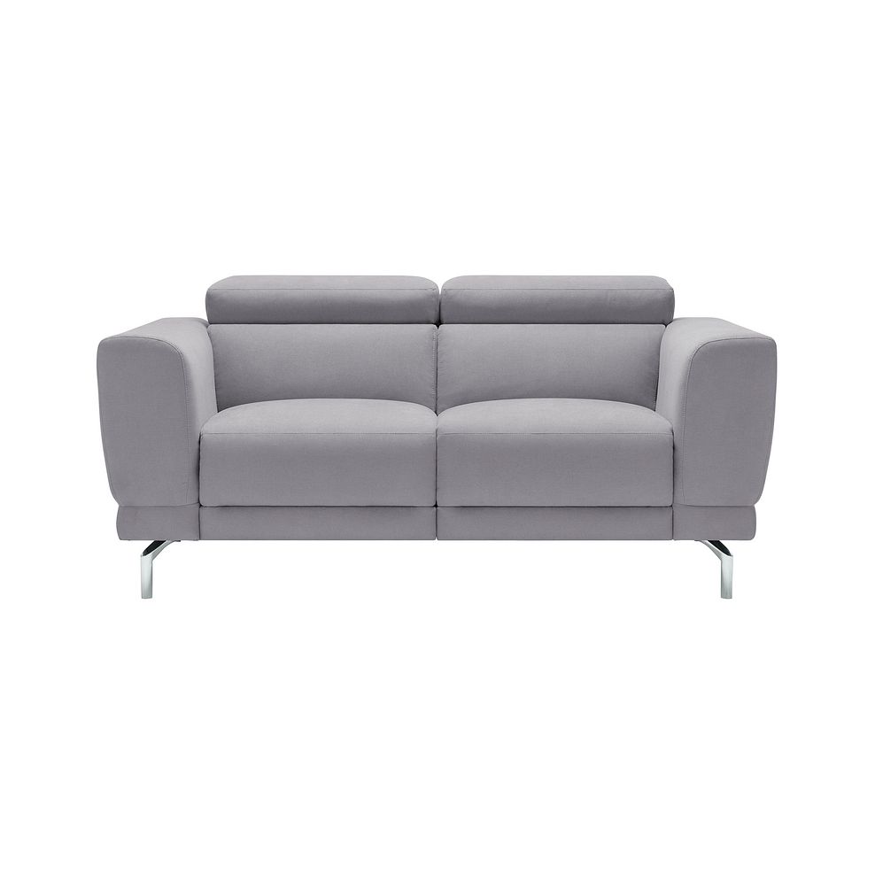 Sienna 2 Seater Sofa in Silver fabric 3