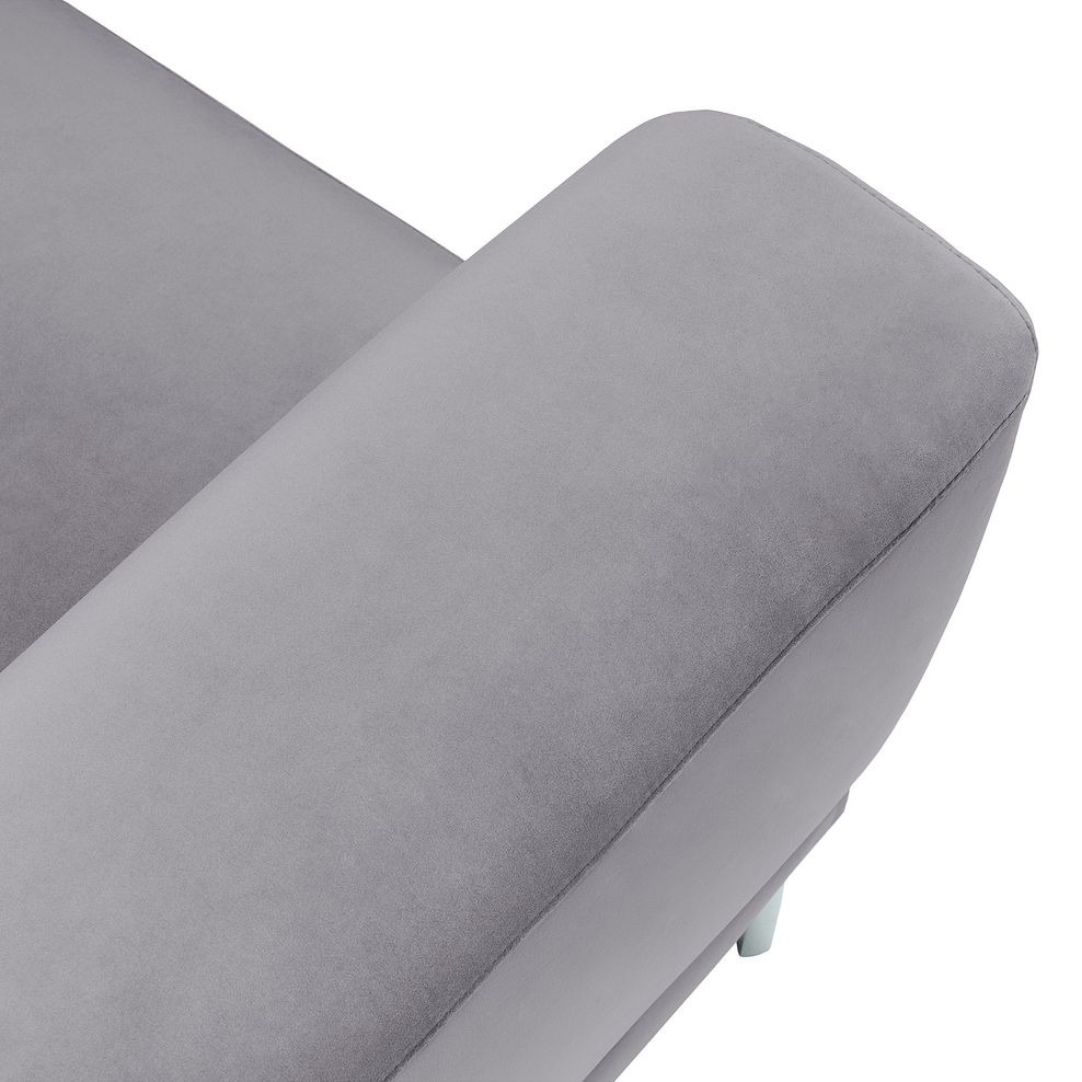 Sienna 2 Seater Sofa in Silver fabric 11