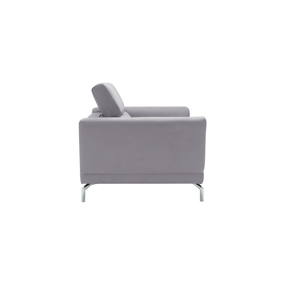 Sienna 2 Seater Sofa in Silver fabric 8