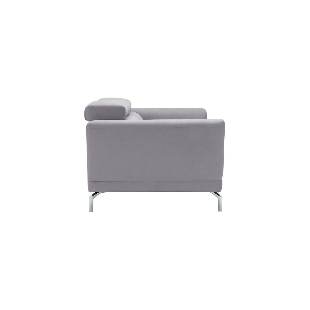 Sienna 2 Seater Sofa in Silver fabric 7