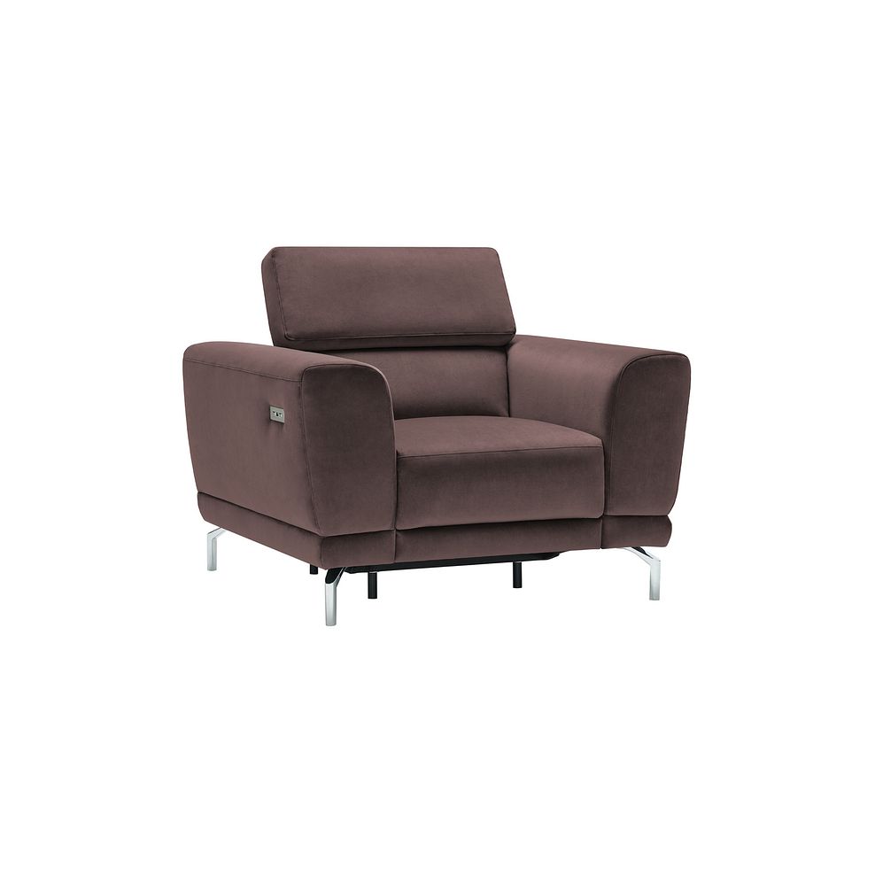 Sienna Recliner Armchair in Taupe fabric 2