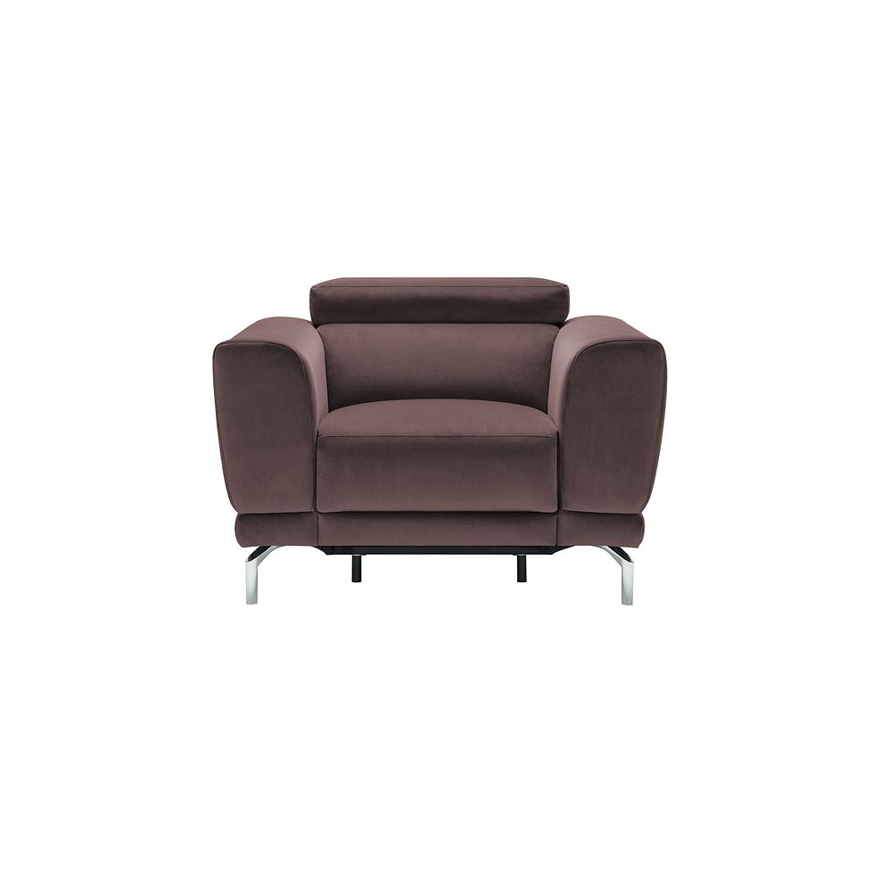 Sienna Recliner Armchair in Taupe fabric Thumbnail 3