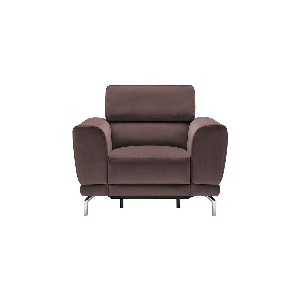 Sienna Recliner Armchair in Taupe fabric 4