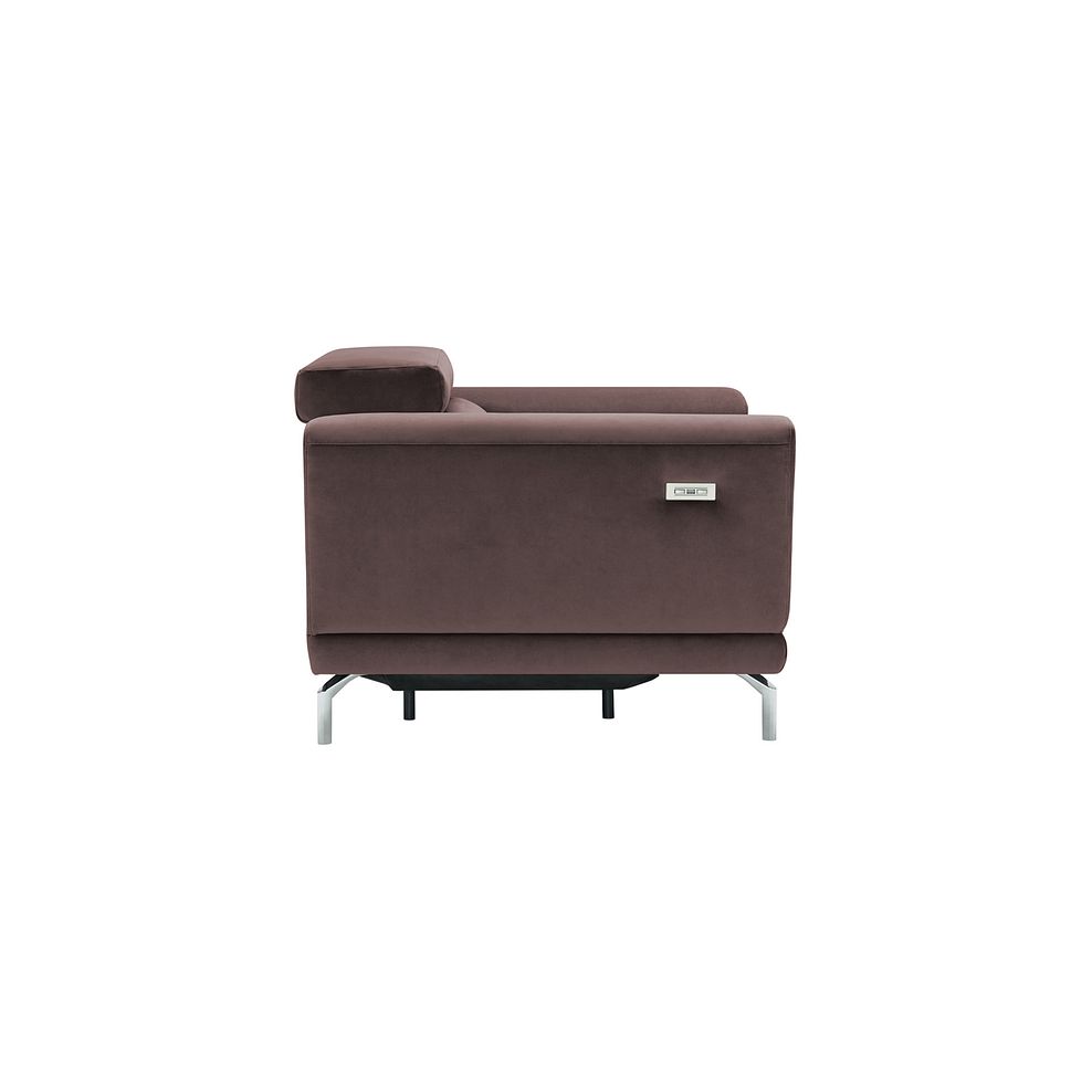 Sienna Recliner Armchair in Taupe fabric 8