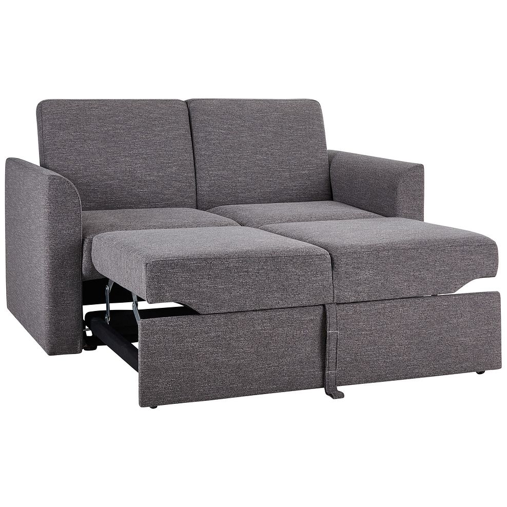 Siesta 2 Seater Sofa Bed in Charcoal Fabric 7