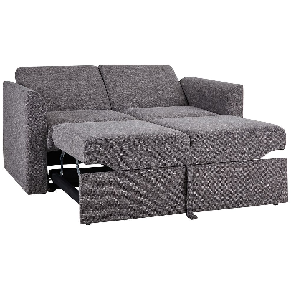 Siesta 2 Seater Sofa Bed in Charcoal Fabric 8