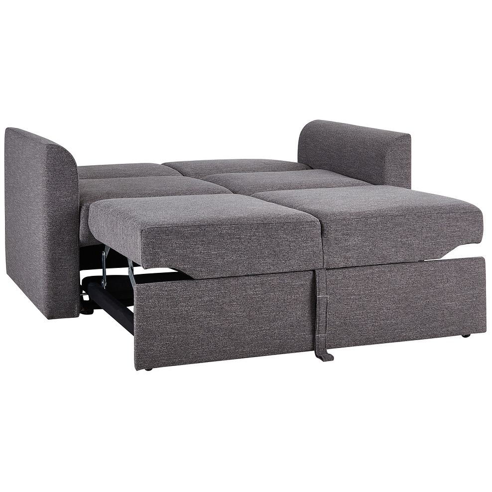 Siesta 2 Seater Sofa Bed in Charcoal Fabric 9