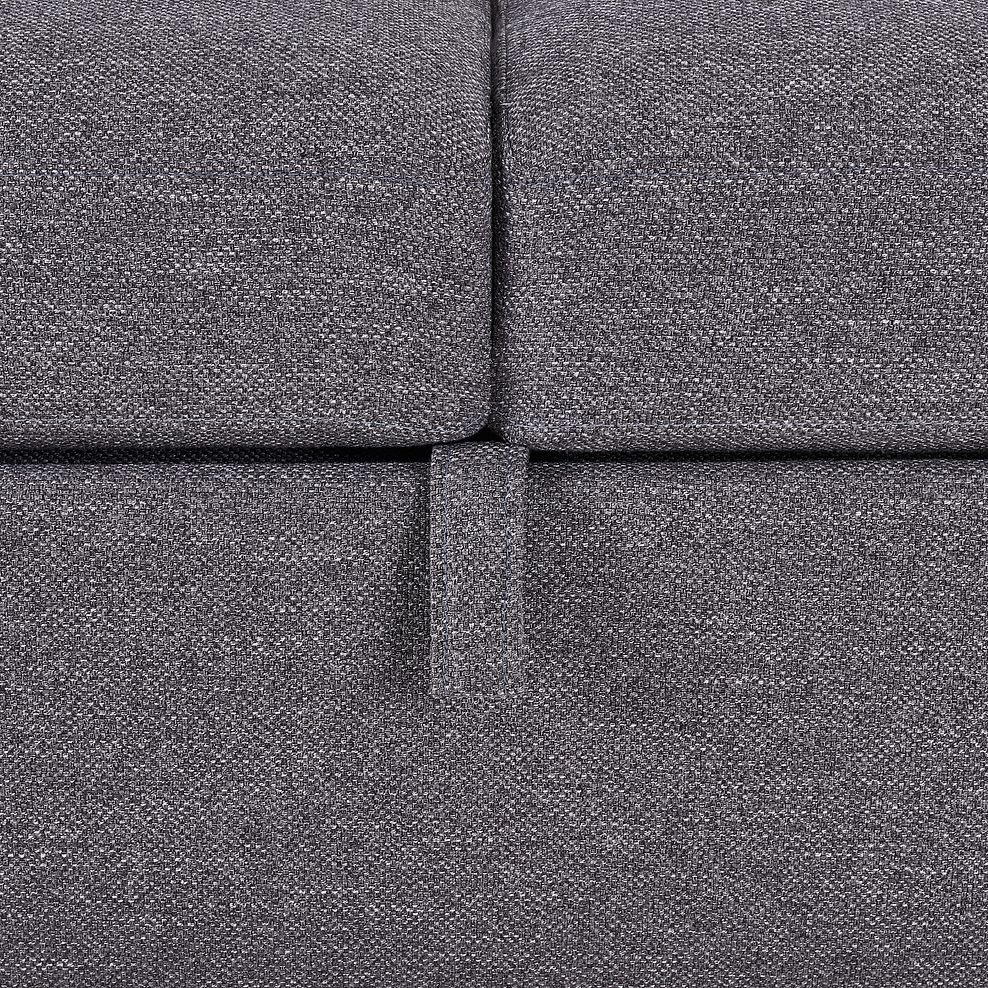 Siesta 2 Seater Sofa Bed in Charcoal Fabric 12