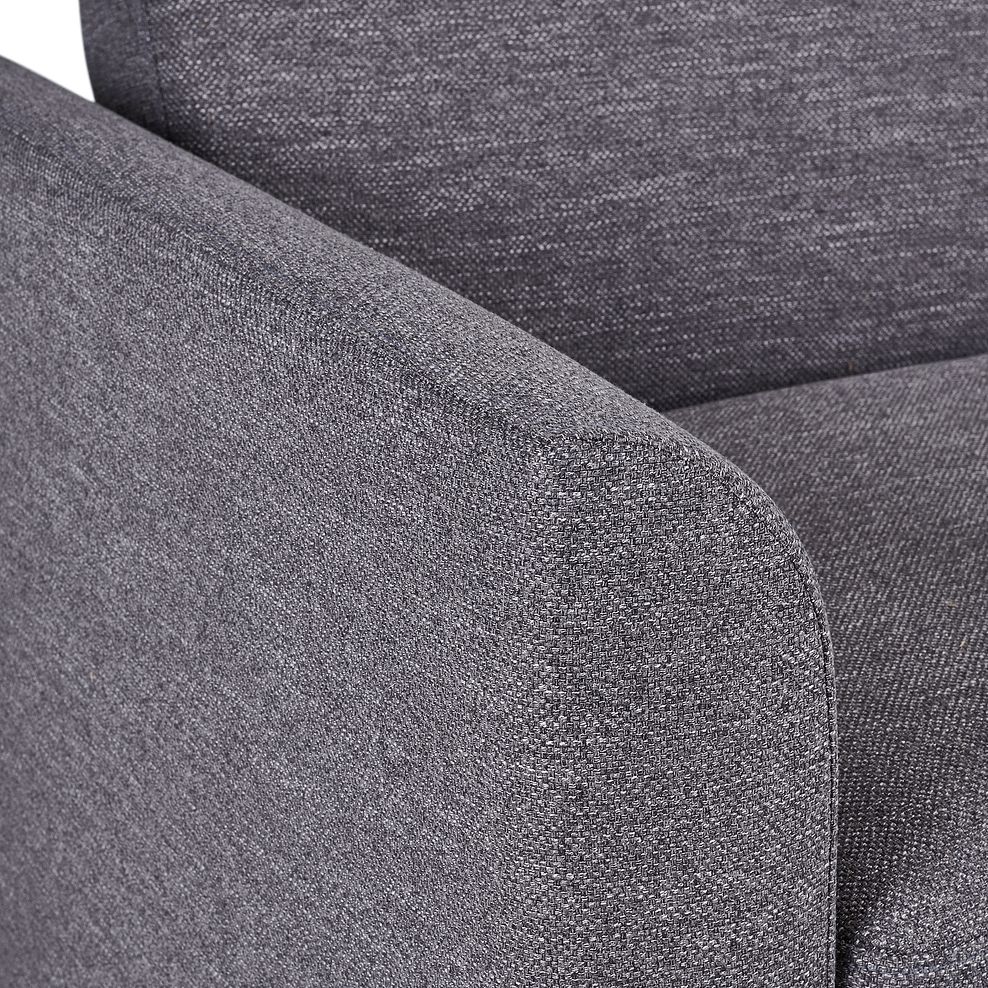 Siesta 2 Seater Sofa Bed in Charcoal Fabric 10