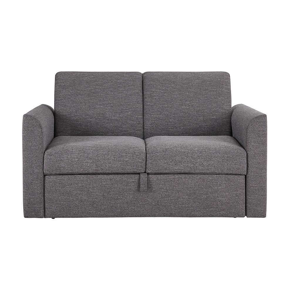 Siesta 2 Seater Sofa Bed in Charcoal Fabric 4