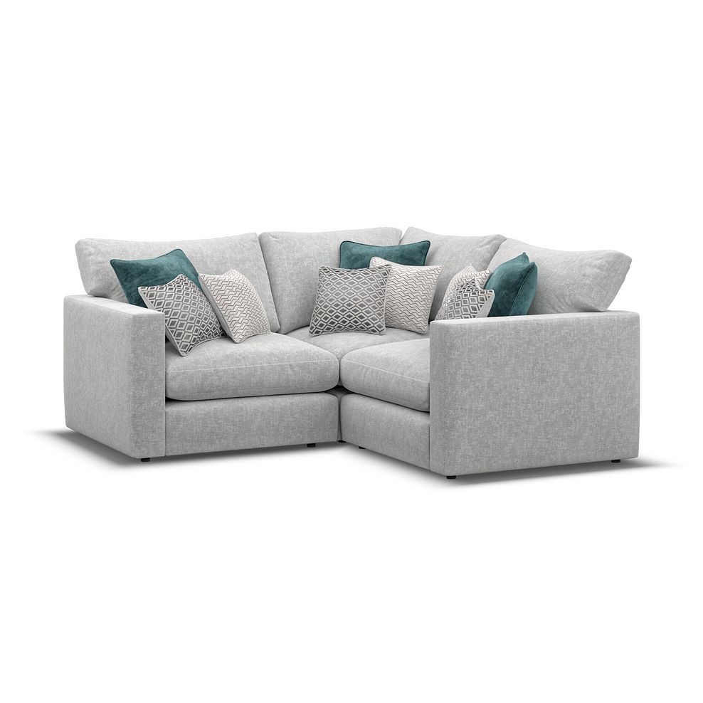 Malvern 3 Seat Modular Corner Sofa in Silver fabric - Group 1 1