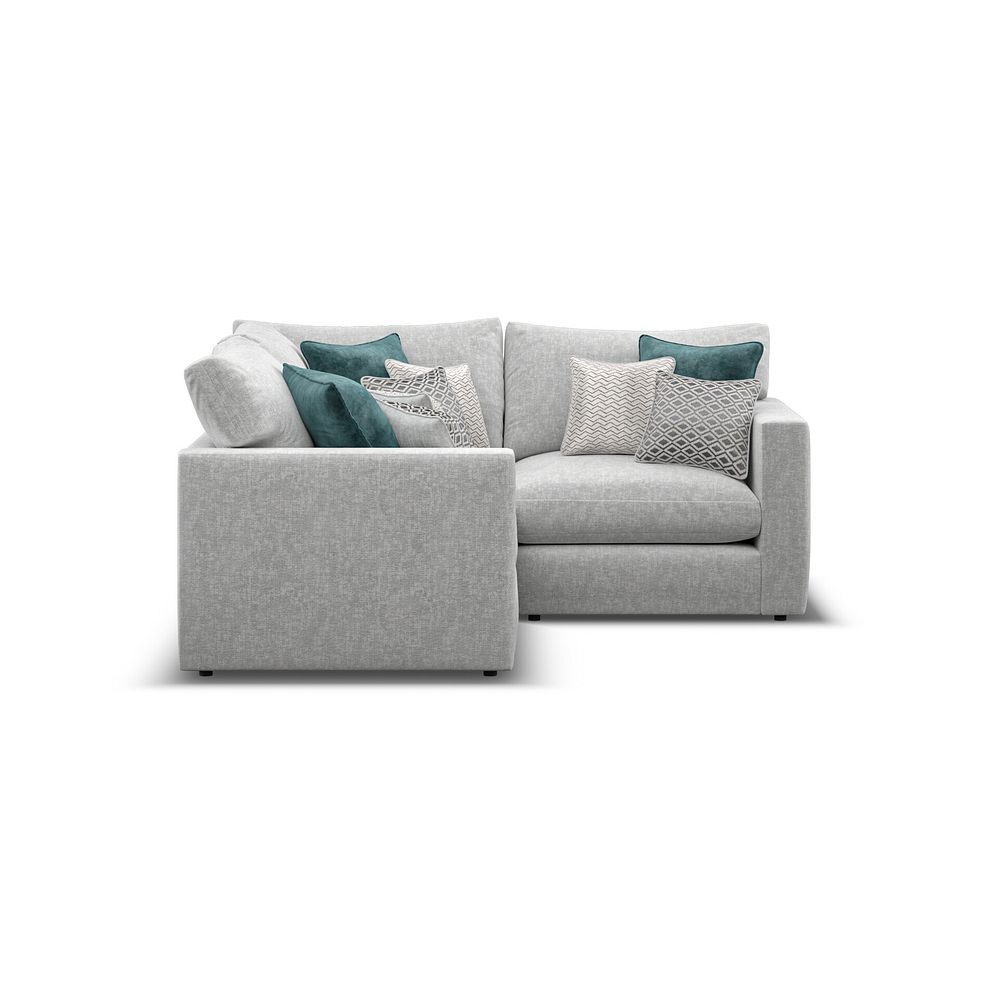 Malvern 3 Seat Modular Corner Sofa in Silver fabric - Group 1 4