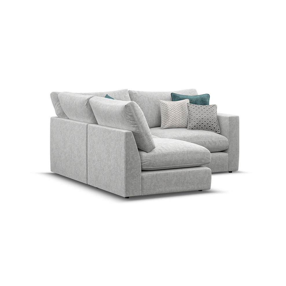 Malvern 3 Seat Right Hand Modular Corner Sofa in Silver fabric - Group 7 3