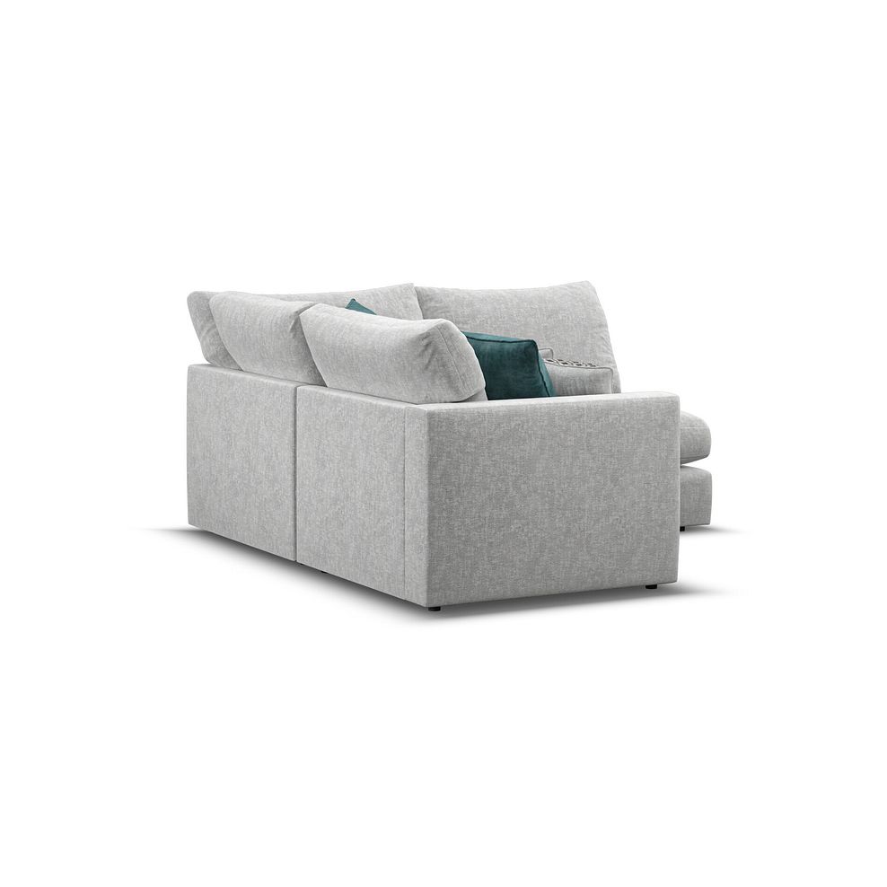 Malvern 3 Seat Left Hand Modular Corner Sofa in Silver fabric - Group 6 4