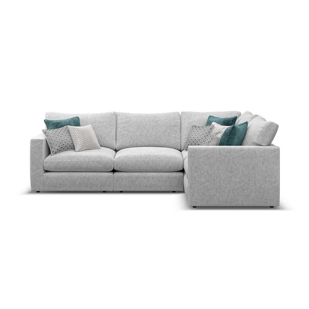 Malvern 4 Seat Modular Corner Sofa in Silver fabric - Group 2 2