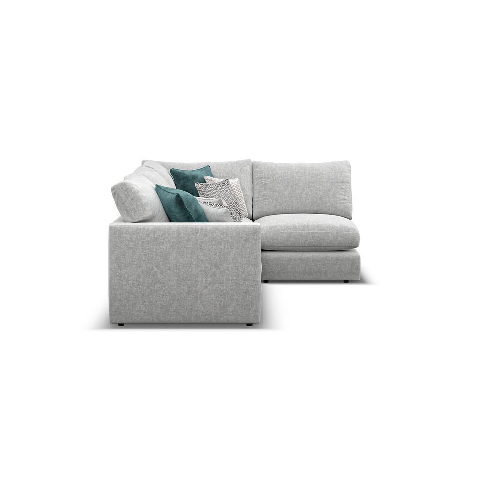 Malvern 4 Seat Left Hand Modular Corner Sofa in Silver fabric - Group 4 4