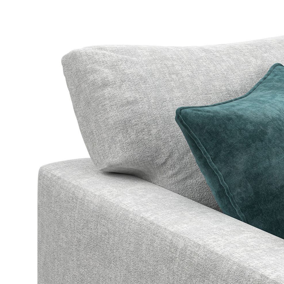 Malvern 4 Seat Left Hand Modular Corner Sofa in Silver fabric - Group 4 6