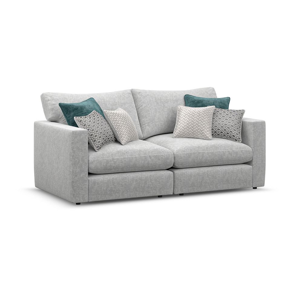 Malvern 2 Seater Modular Sofa in Silver fabric - Group 8 1