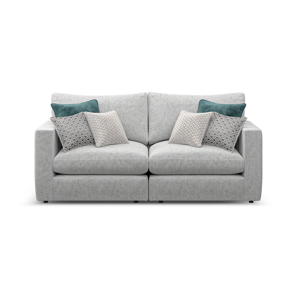 Malvern 2 Seater Modular Sofa in Silver fabric - Group 8 2