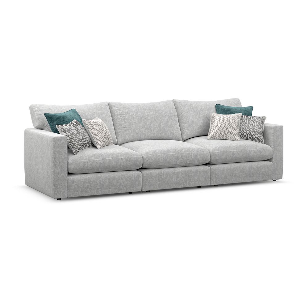 Malvern 3 Seater Modular Sofa in Silver fabric - Group 9 1
