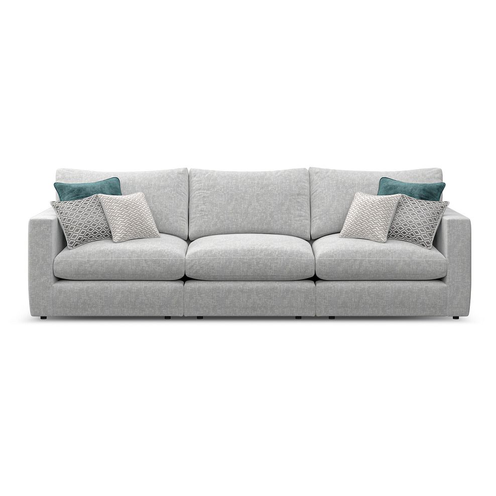 Malvern 3 Seater Modular Sofa in Silver fabric - Group 9 2