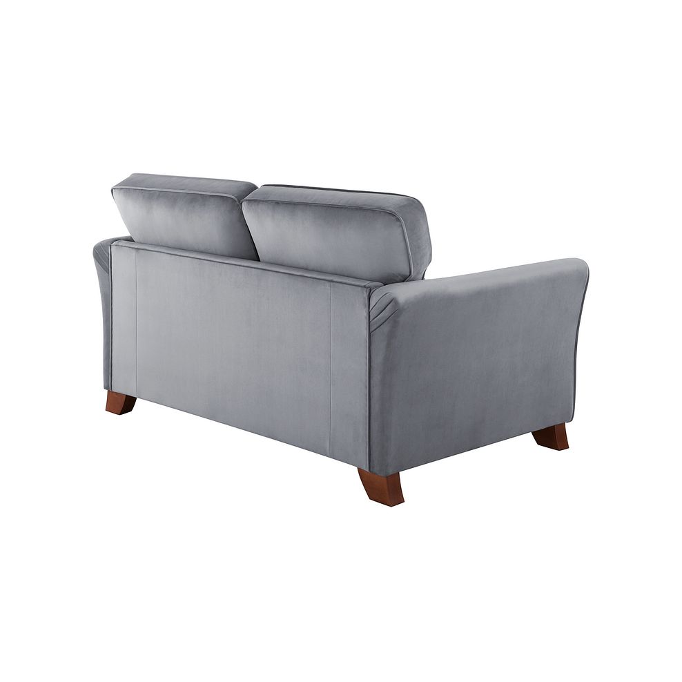 Claremont 2 Seater High Back Sofa in Slate Velvet 4