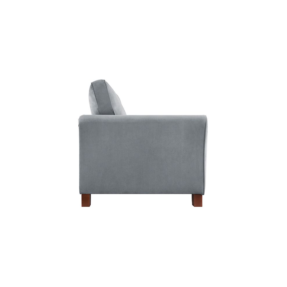Claremont 2 Seater High Back Sofa in Slate Velvet 5