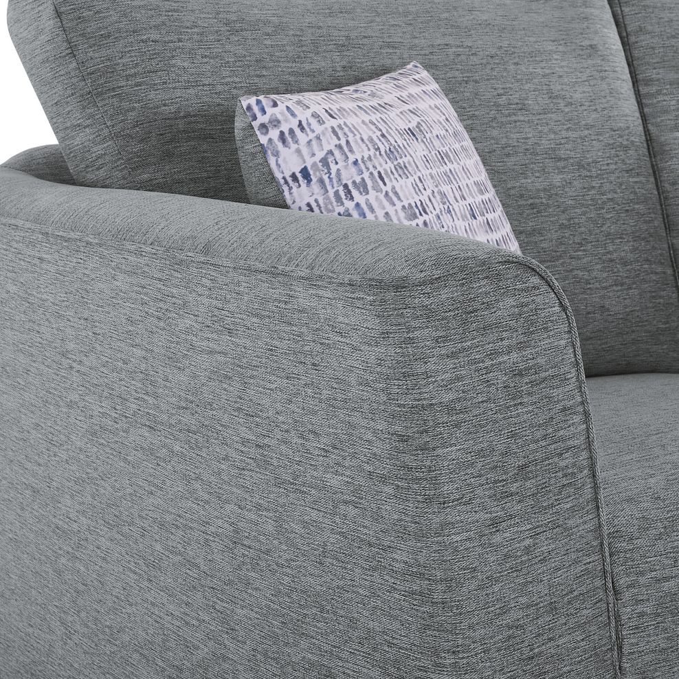 Sofia 2 Seater Sofa in Novak Grey Fabric 8