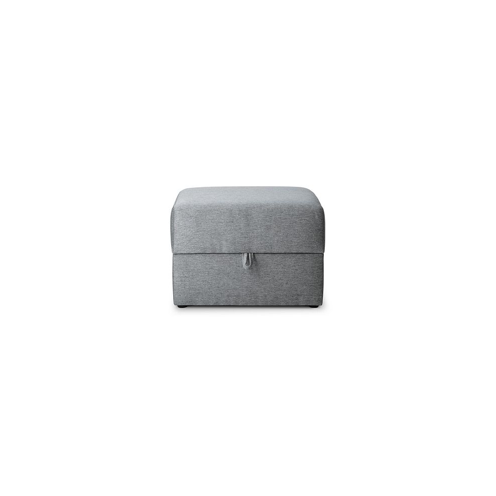 Sofia Storage Footstool in Novak Grey Fabric 2