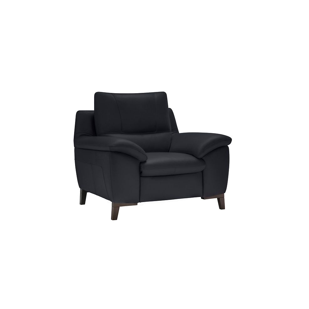 Sorrento Armchair in Anthracite Leather 2