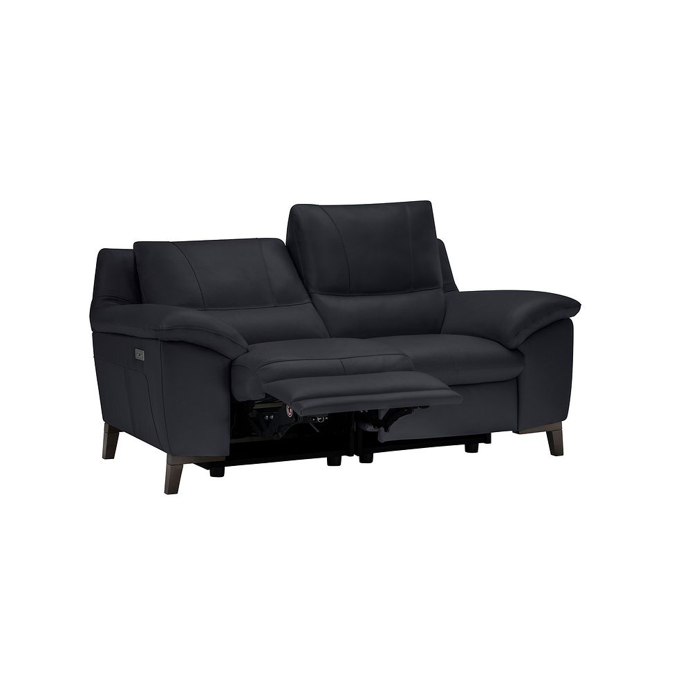 Sorrento 2 Seater Recliner Sofa in Anthracite Leather 6