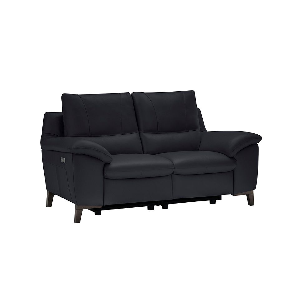 Sorrento 2 Seater Recliner Sofa in Anthracite Leather Thumbnail 3