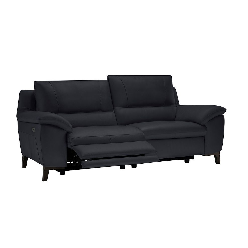 Sorrento 3 Seater Recliner Sofa in Anthracite Leather Thumbnail 5