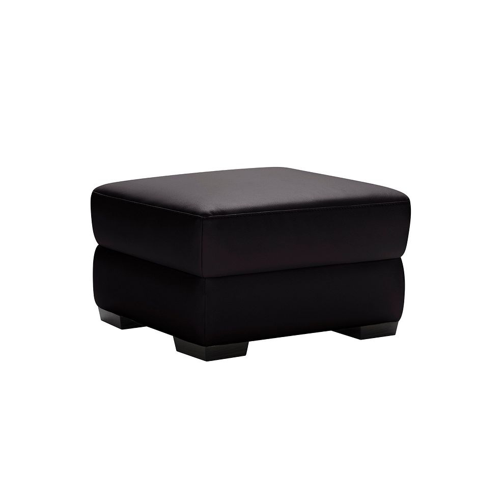 Sorrento Storage Footstool in Chocolate Leather Thumbnail 1