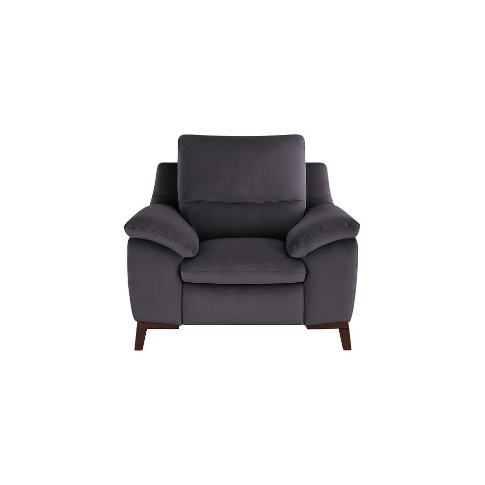 Sorrento Armchair in Grey fabric 2
