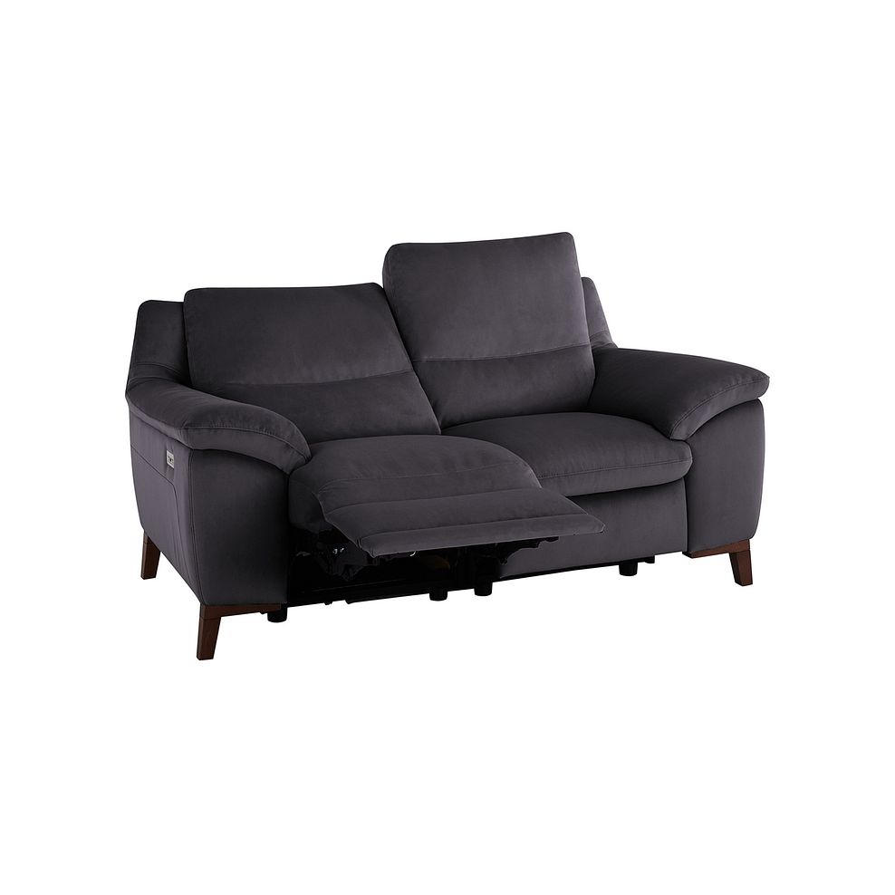 Sorrento 2 Seater Recliner Sofa in Grey fabric 4