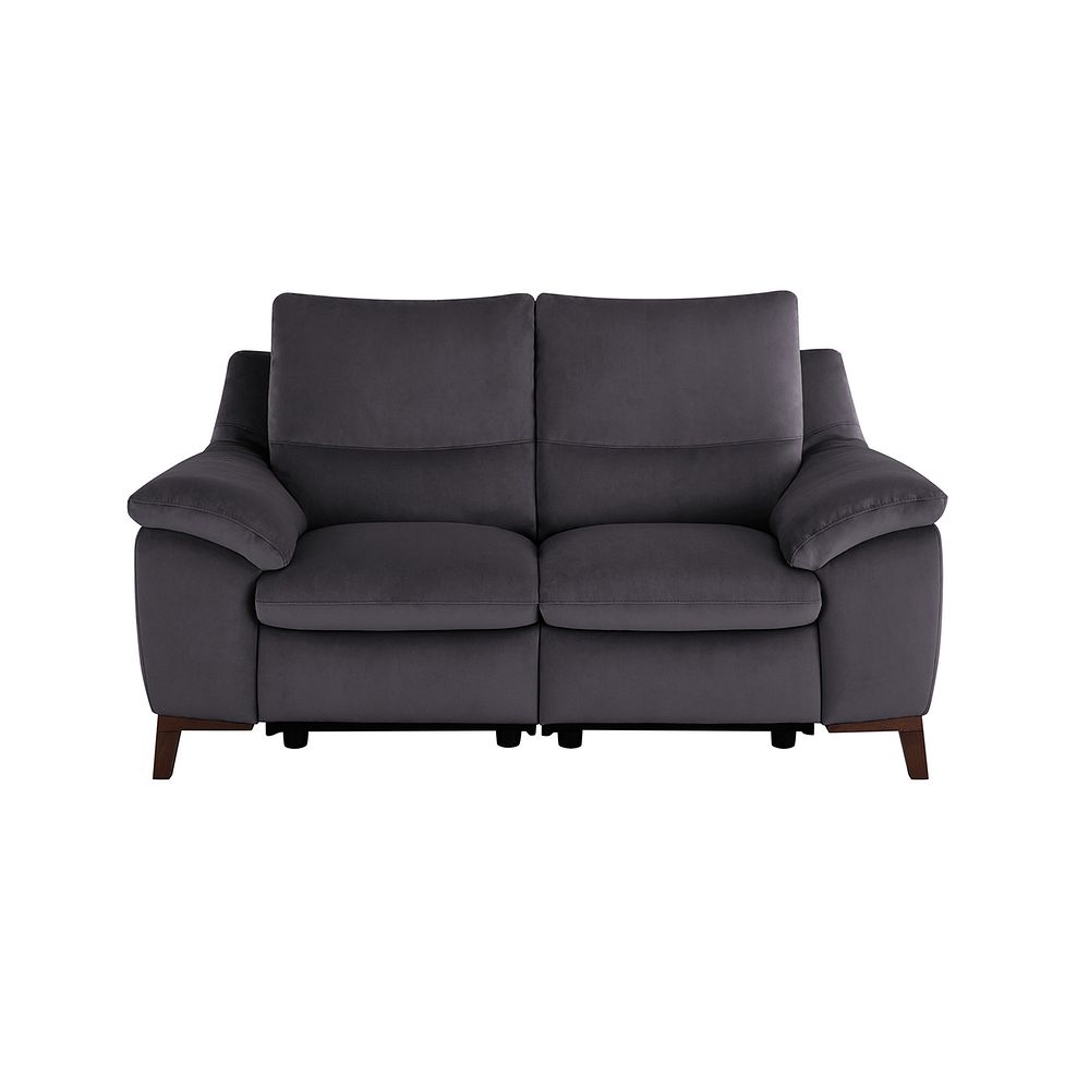 Sorrento 2 Seater Recliner Sofa in Grey fabric 2