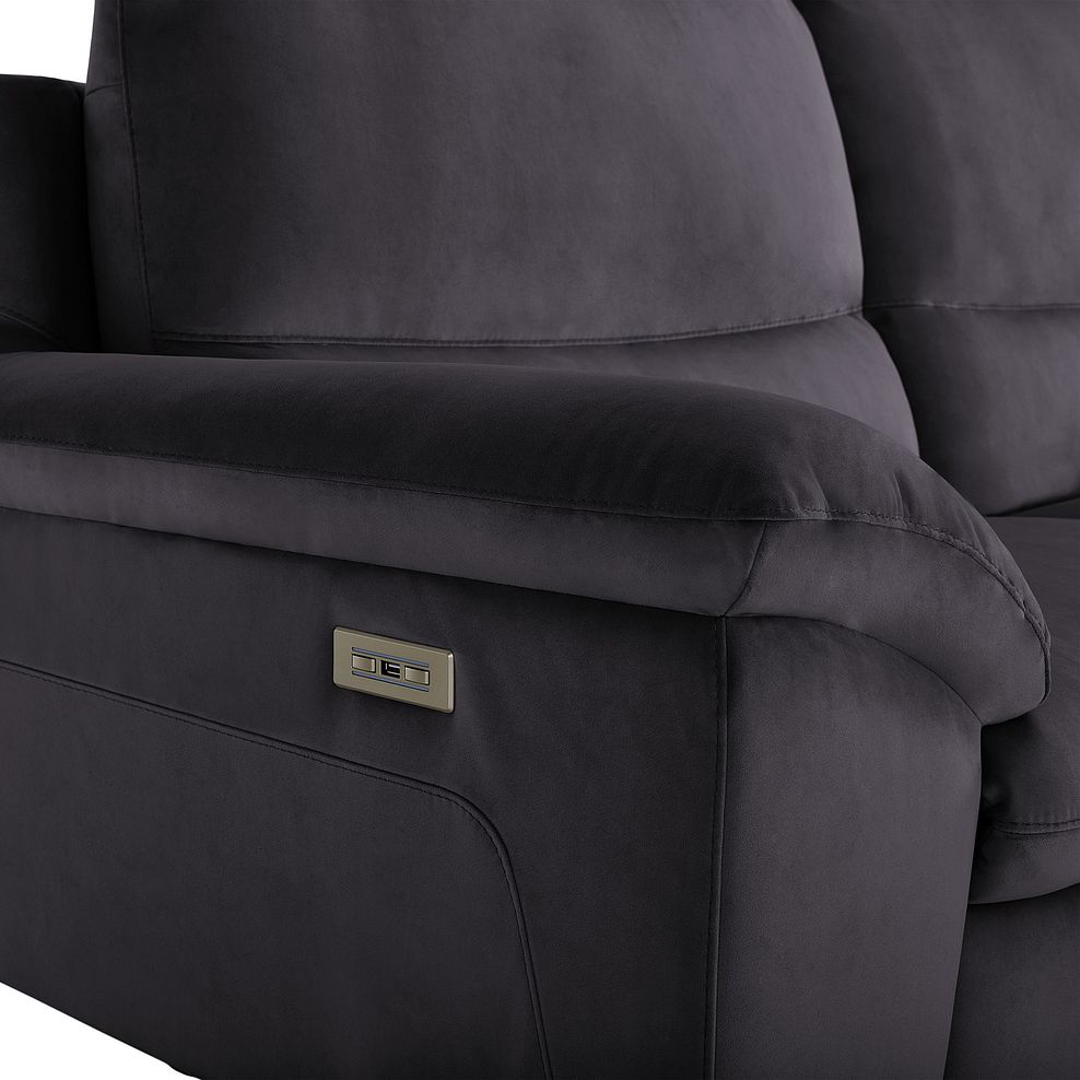 Sorrento 2 Seater Recliner Sofa in Grey fabric 12