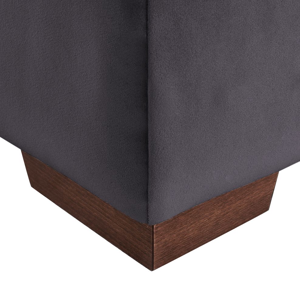 Sorrento Storage Footstool in Grey fabric Thumbnail 5
