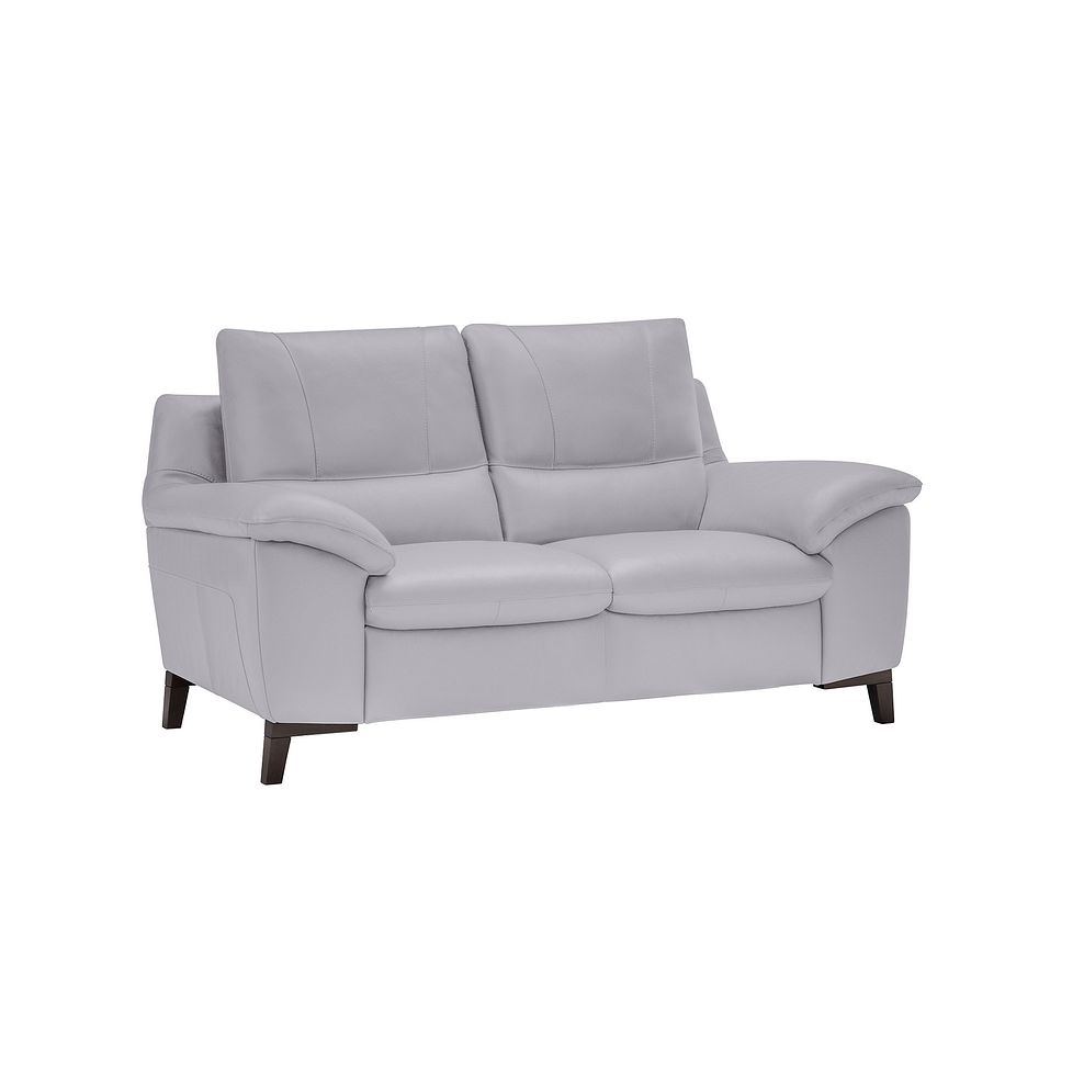 Sorrento 2 Seater Sofa in Grey Leather Thumbnail 1