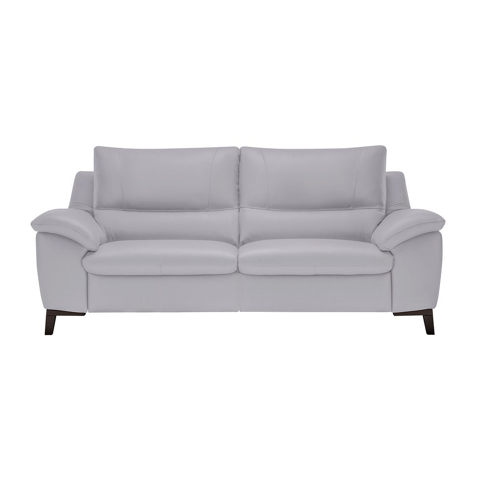 Sorrento 3 Seater Sofa in Grey Leather 2