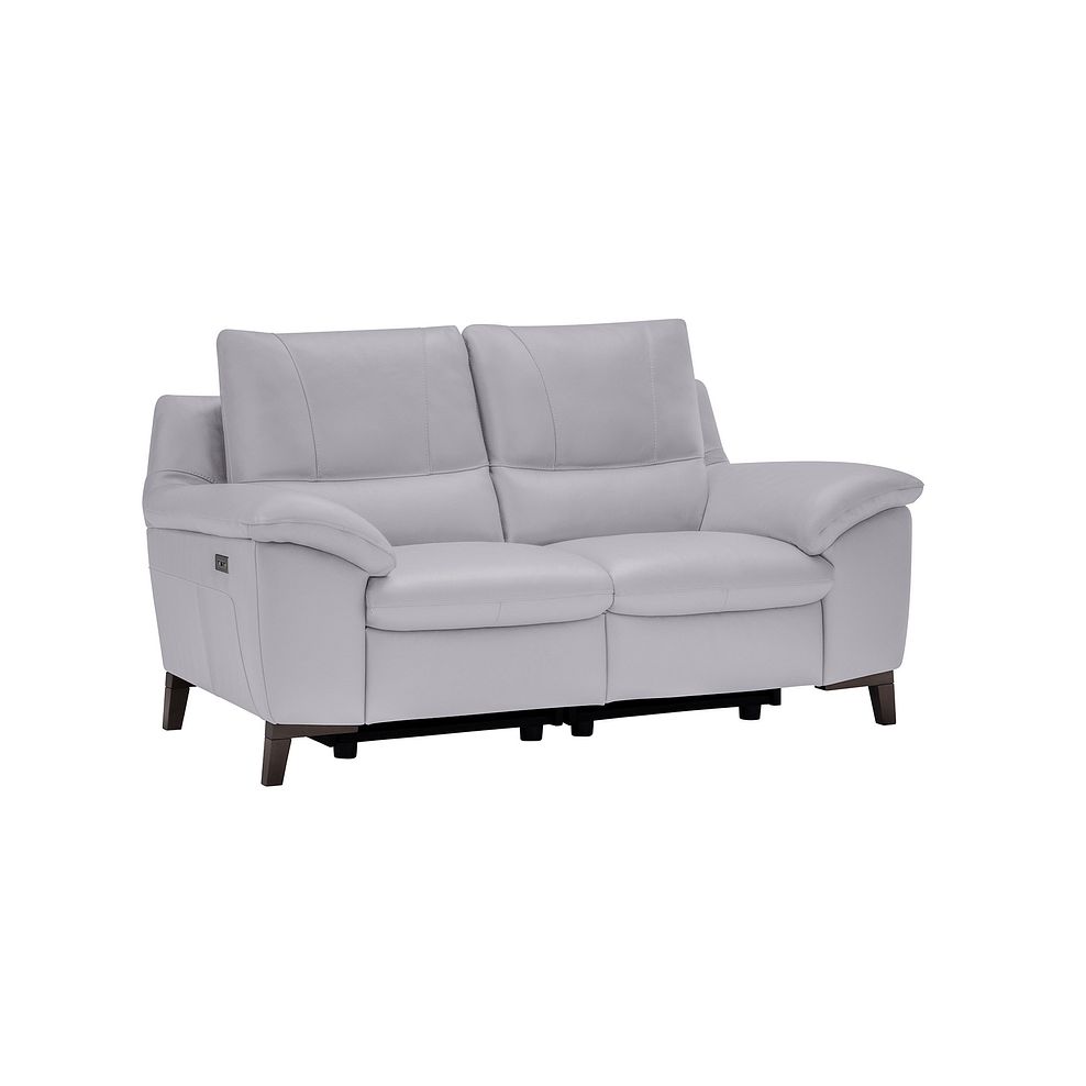 Sorrento 2 Seater Recliner Sofa in Grey Leather 1