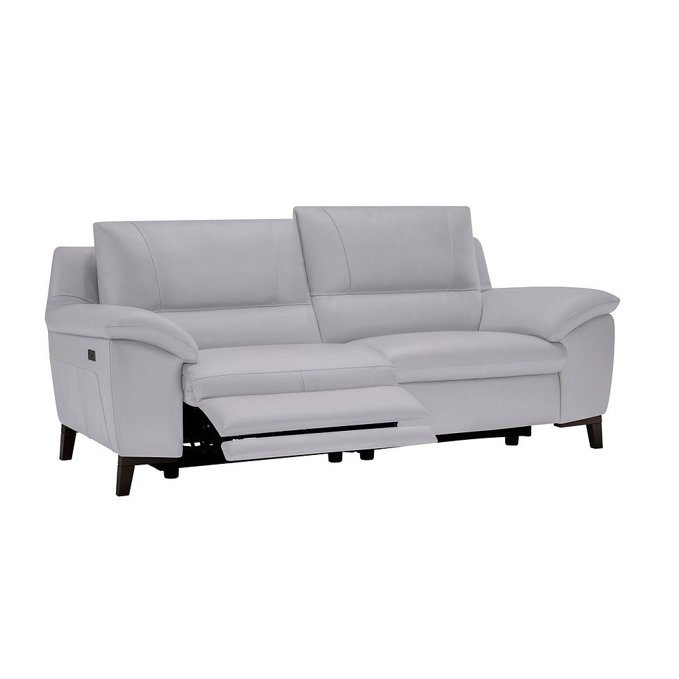 Sorrento 3 Seater Recliner Sofa in Grey Leather 3