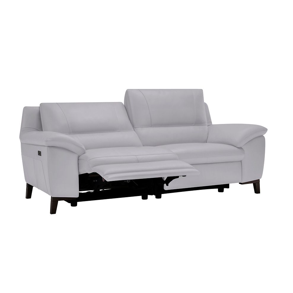 Sorrento 3 Seater Recliner Sofa in Grey Leather 4