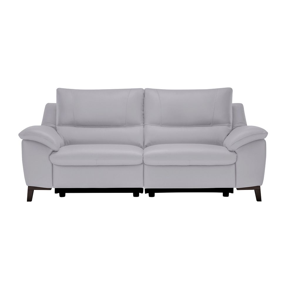Sorrento 3 Seater Recliner Sofa in Grey Leather 2