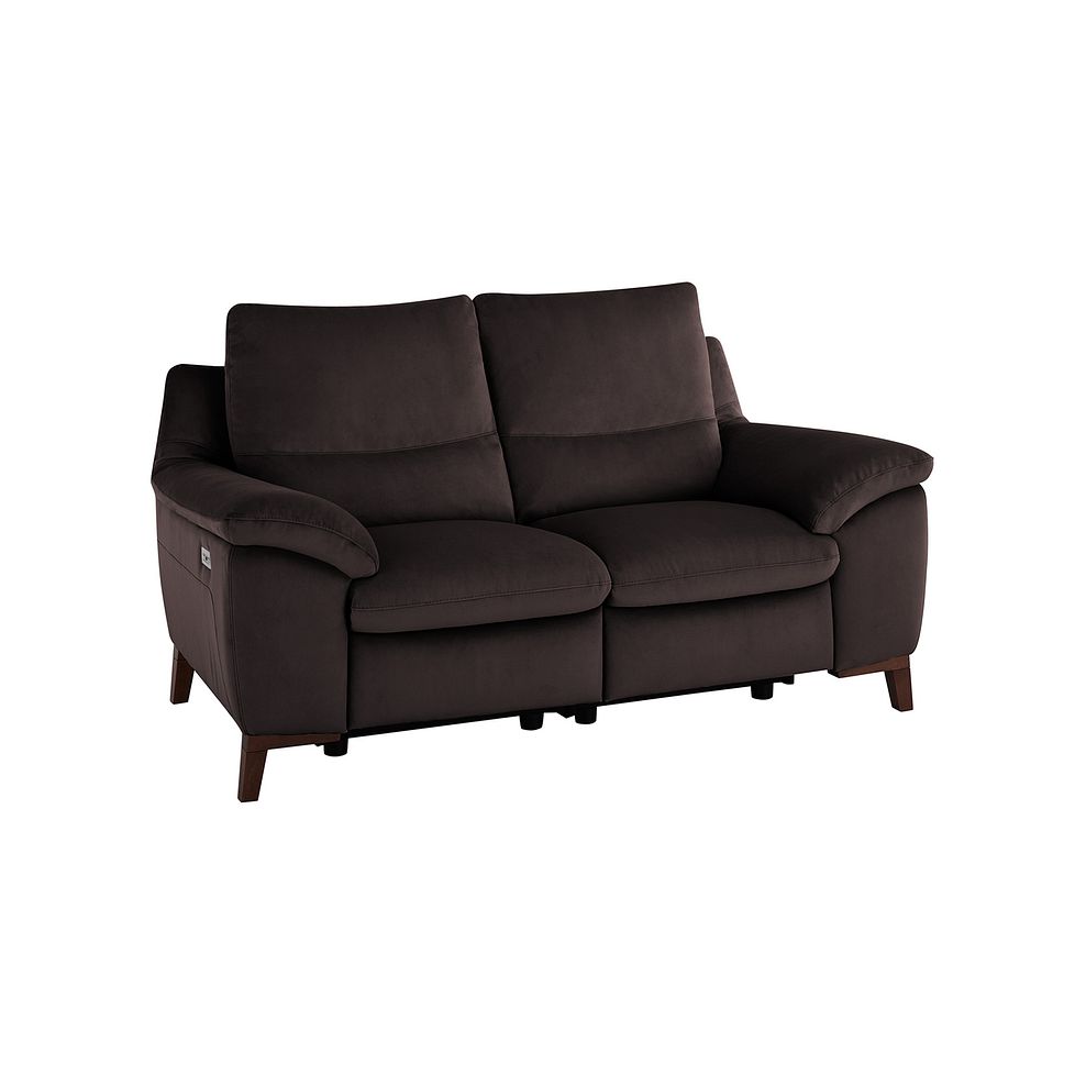 Sorrento 2 Seater Recliner Sofa in Mink fabric 1