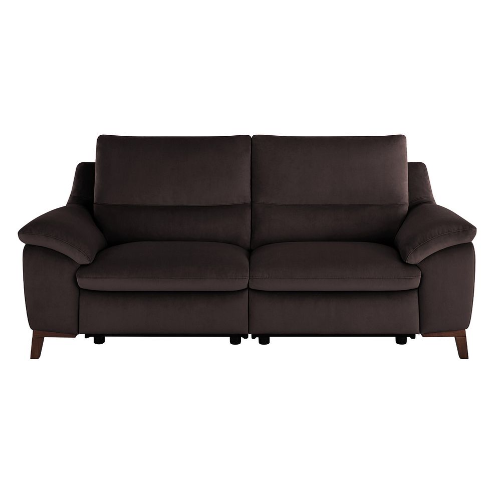 Sorrento 3 Seater Recliner Sofa in Mink fabric 2